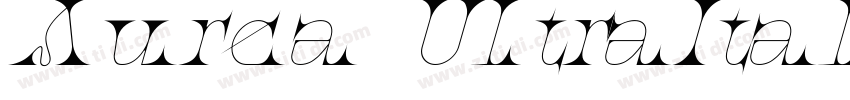 Aurea UltraItali字体转换